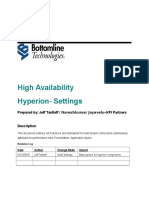 Hyperion Deployment Topology HA