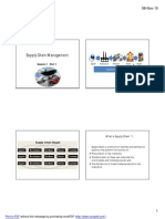 Supply Chain Management: Session 1: Part 1