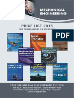 Price List 2015: Mechanical Engineering