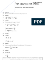 Jee Main Part Test - 4 Solutions Part - I Physics: Iitian'S Tapasya