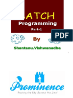 Batch Programming Basics Part-1