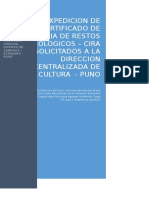 Cira - Expedicion de Certificado de Inexistencia de Restos Arqueologicos