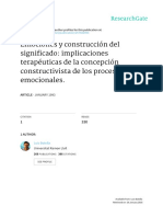 Botella, L. (1993) - Emociones y Construcciones de Signigicado. Implicaciones Terapéuticas La Concepcion Constructivista de Los Procesos Emocionales