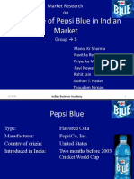 Market Research On PEPSI BLUE