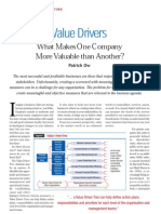 Value Drivers - What Makes An Organisation Valuable