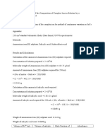 The Determination of The Composition of Complex Ions in Solution by A Spectrophotometric Method