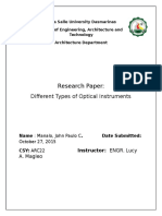 Different Types of Optical Instruments