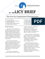 A1P Issue No 1 - The Case For Congressional Empowerment