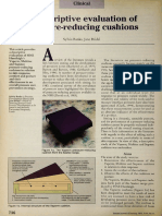 A Desriptive Evaluation of Pressure Reducing Cushions