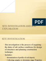 Site Investigation and Soil Exploration