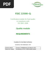 FSSC 22000-Q: Quality Module