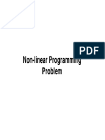 Non Linear Programming Problems