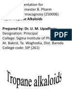 B Tropane Alkaloids