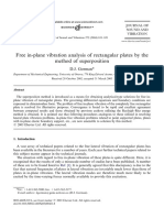 Free In-Plane Vibration Analysis of Rectangular Plates by The Method of Superposition