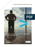 Capability and Capacity Review of Central Procurement Function