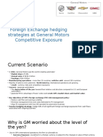 Foreign Exchange Hedging Strategies at General Motors Competitive