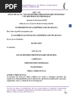 Ley 376 Ley de Régimen Presupuestario Municipal.