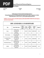 Updated List of Licensed Medical Marijuana Dispensaries