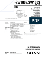 Sony Icf-Sw100s Service Manual