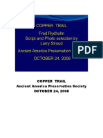 Copper Trail Ancient America Preservation Society OCTOBER 24, 2008