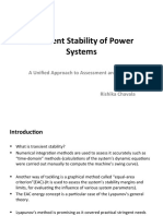 Transient Stability of Power Systems