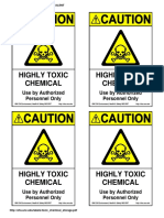 Toxic Chemical Storage