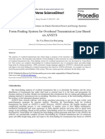 Form-Finding System For Overhead Transmission Line Based On ANSYS