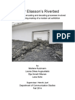 Olafur Eliasson's Riverbed A Research of The Encoding and Decoding Processes Involved in The Meaning-Making of A Modern Art Exhibition