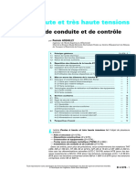 Postes À Haute Et Très Haute Tensions: Installations de Conduite Et de Contrôle