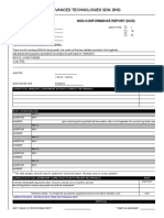 Unisem Advanced Technologies Sdn. BHD.: Non-Conformance Report (NCR)