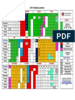 2016 Timetabling Calendar