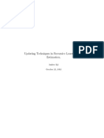 Updating Techniques in Recursive Least-Squares Estimation