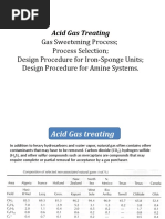 Acid Gas Treating