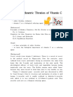 Iodimetric Titration of Vitamin C