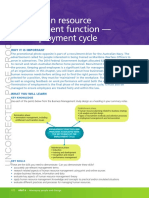 The Human Resource Management Function-The Employment Cycle