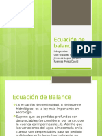 Balance Ecuación