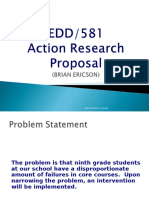 Edd 581 Action Research Proposal