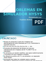 Problemas en Simulador Hysys