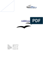 Additional Tools: Title: Additional Tools 1.0 First Edition: November 2004 First English Edition: November 2004