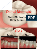 Dental Materials: Clinical Manipulation of Dental Composite