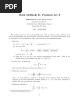 Math Methods II: Problem Set 3: Instructor: Kaushik Bhattacharya