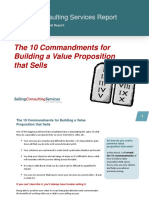 The 10 Commandments For Building A Value Propositionthat Sells PDF