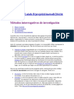 Métodos Interrogativos de Investigación