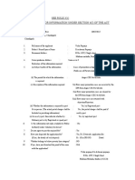 See Rule 3 (1) Application For Information Under Section 6 (I) of The Act