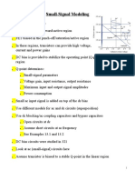 Small-Signal Model Notes