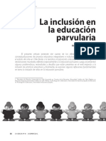 Art ''La Inclusión en La Ed Parvularia''