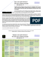 16 Week Olympic Sprint Base Plan 10 Hours