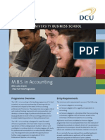 DCU MBS in Accounting Factsheet