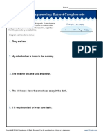 Sentence Diagramming Subject Complements