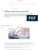 Sliding Image Panels With CSS3